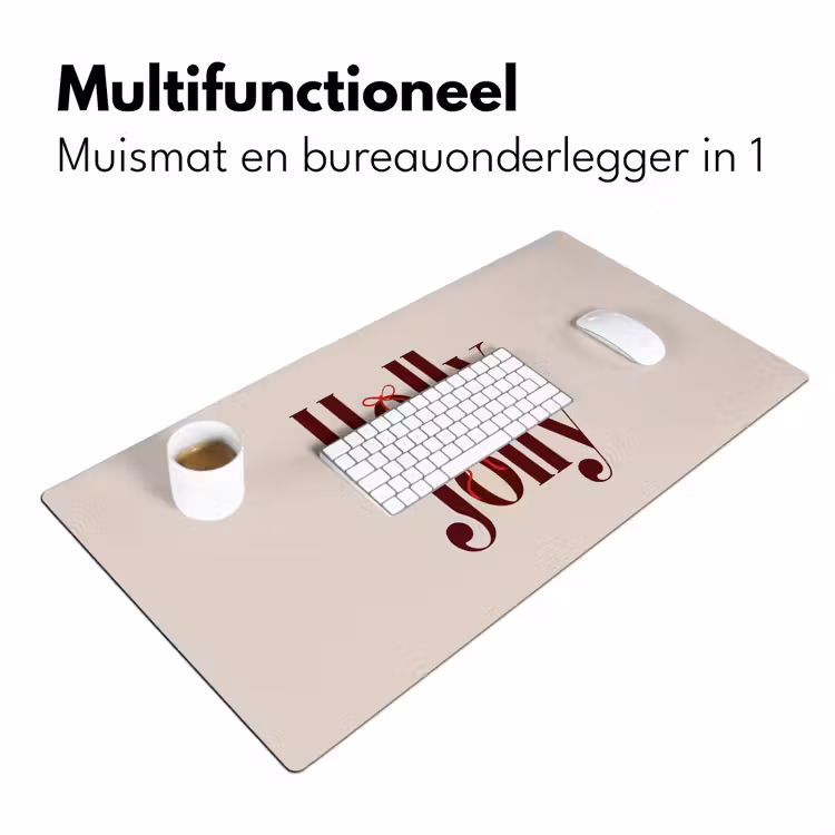 Bureau onderlegger - Tekst - Kerst - Bruin — 7