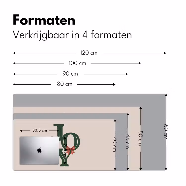 Bureau onderlegger - Tekst - Kerst - Groen — 8