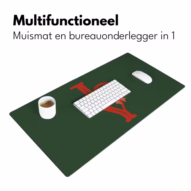 Bureau onderlegger - Tekst - Kerst - Rood — 7