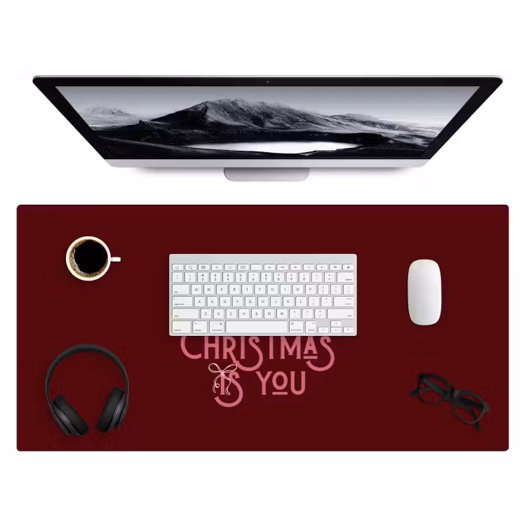 Bureau onderlegger - Tekst - Kerst - Rood - Roze — 4