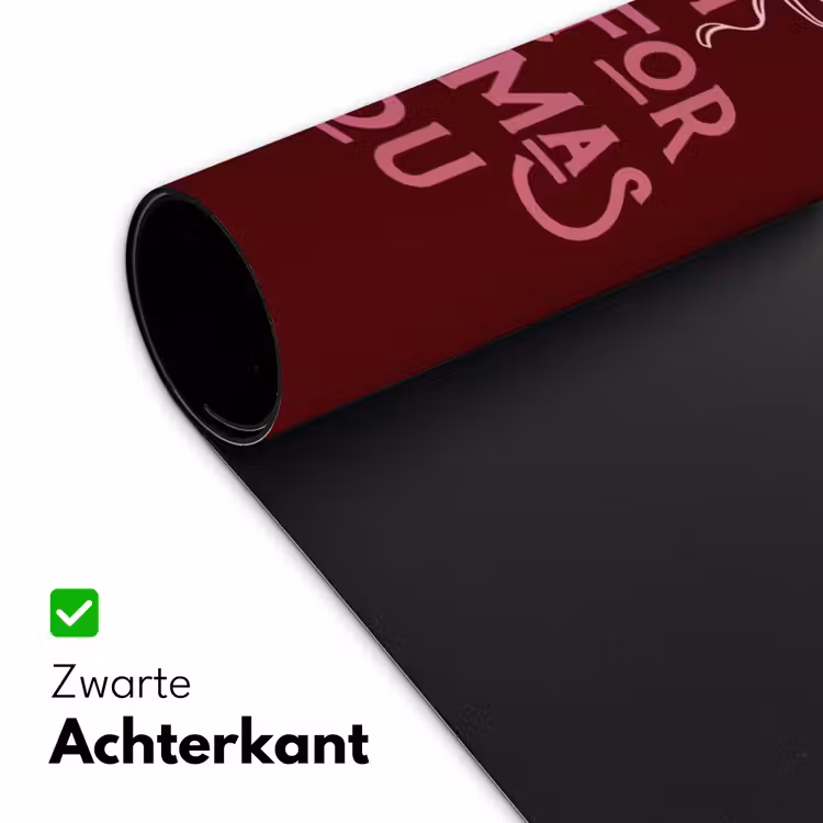 Bureau onderlegger - Tekst - Kerst - Rood - Roze — 5