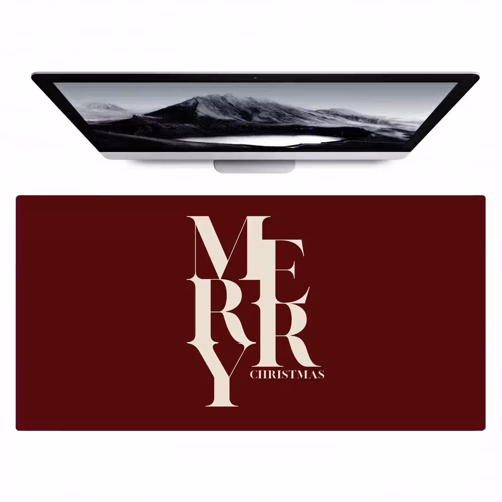 Bureau onderlegger - Merry - Tekst - Donker - Rood — 1