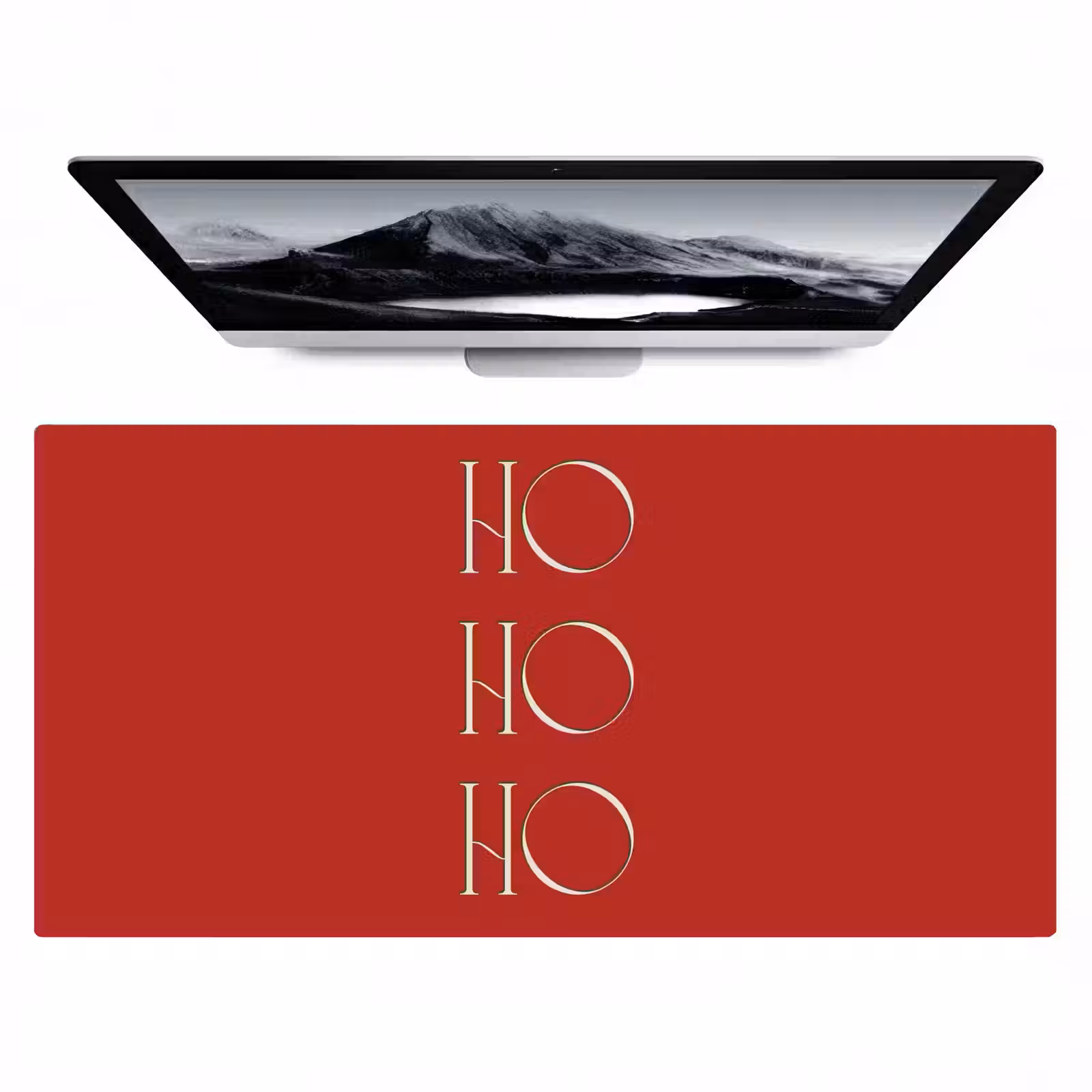 Bureau onderlegger - Tekst - Kerst - Modern - Rood — 1