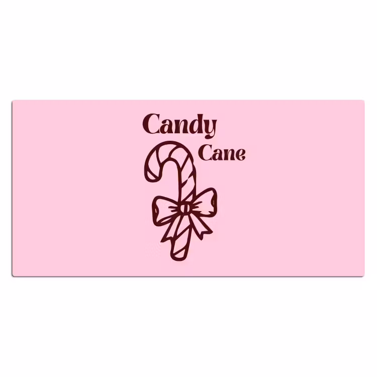 Bureau onderlegger - Kerst - Snoep - Tekst - Bruin - Roze — 2