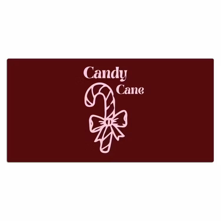 Bureau onderlegger - Kerst - Snoep - Tekst - Roze — 2