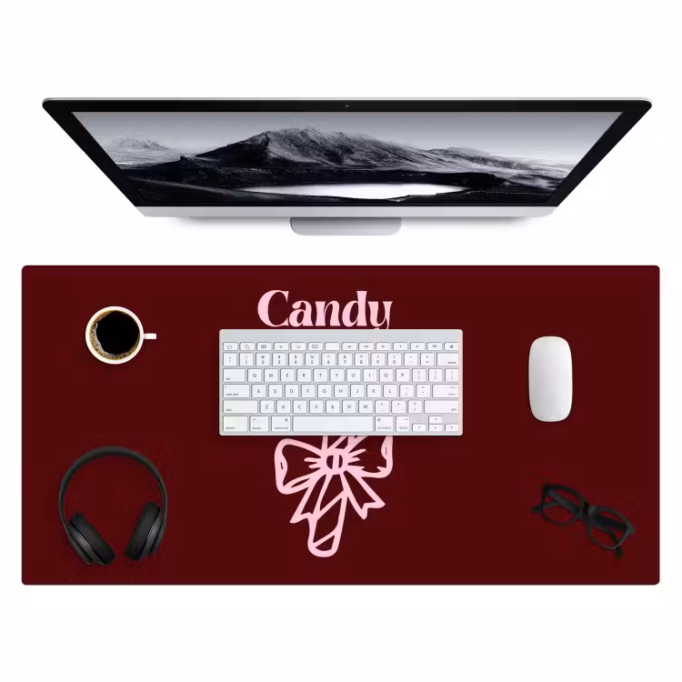 Bureau onderlegger - Kerst - Snoep - Tekst - Roze — 4