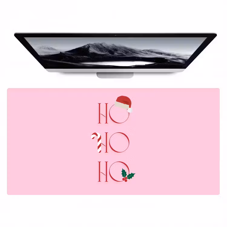 Bureau onderlegger - Kerst - Tekst - Roze - Illustratie — 1