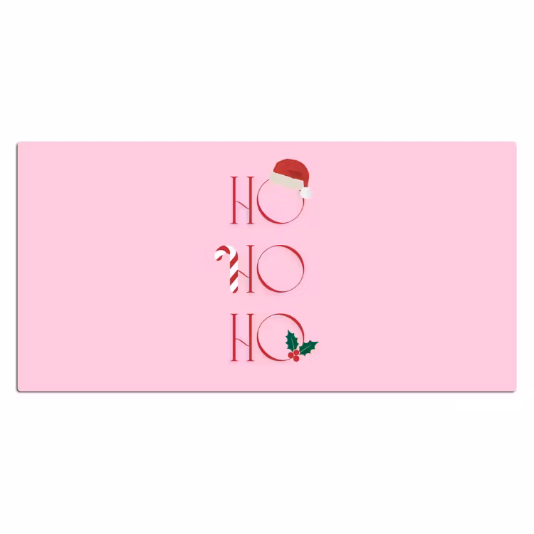 Bureau onderlegger - Kerst - Tekst - Roze - Illustratie — 2