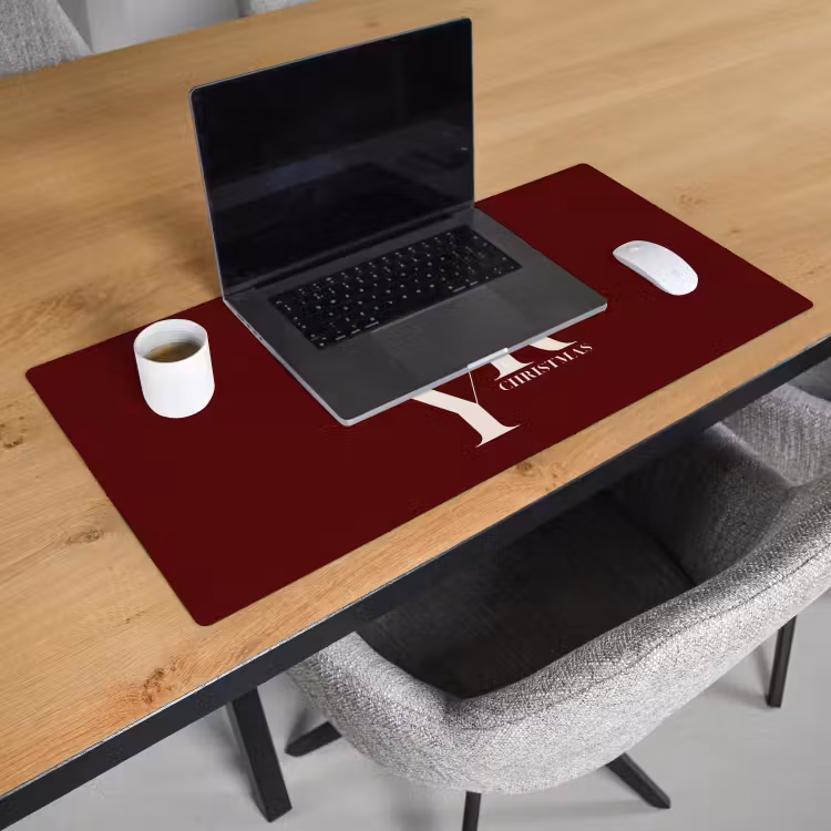 Bureau onderlegger - Merry - Tekst - Donker - Rood — 3