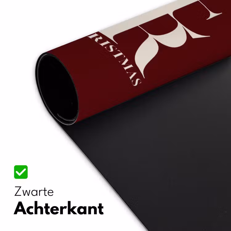Bureau onderlegger - Merry - Tekst - Donker - Rood — 5