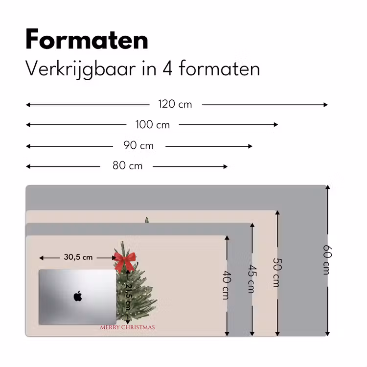 Bureau onderlegger - Tekst - Kerst - Kerstboom — 8