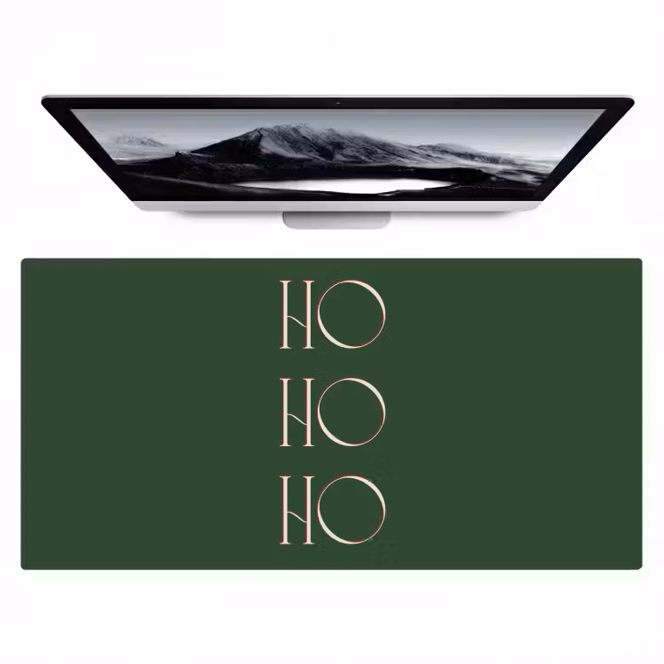 Bureau onderlegger - Tekst - Kerst - Modern - Groen — 1