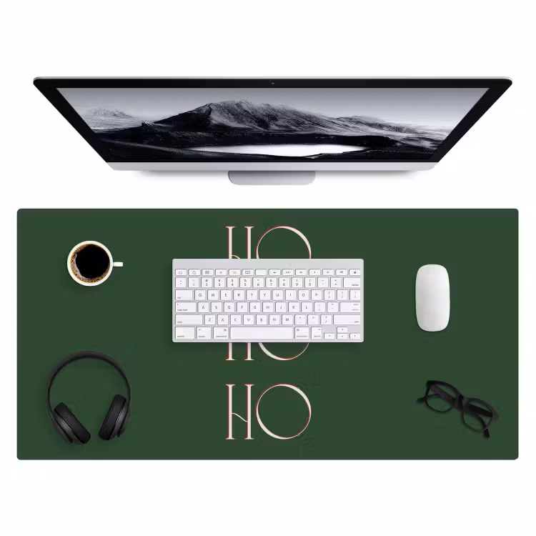 Bureau onderlegger - Tekst - Kerst - Modern - Groen — 4