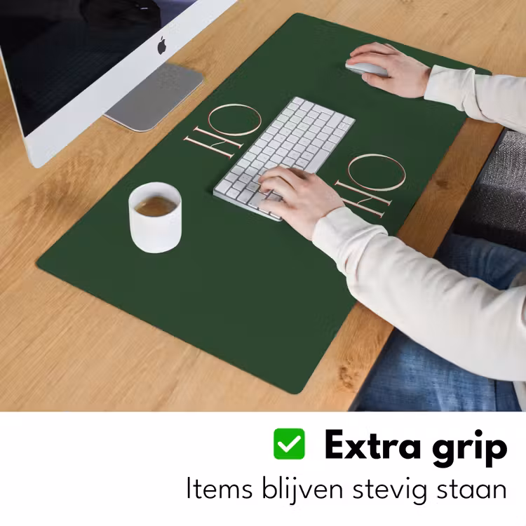 Bureau onderlegger - Tekst - Kerst - Modern - Groen — 6