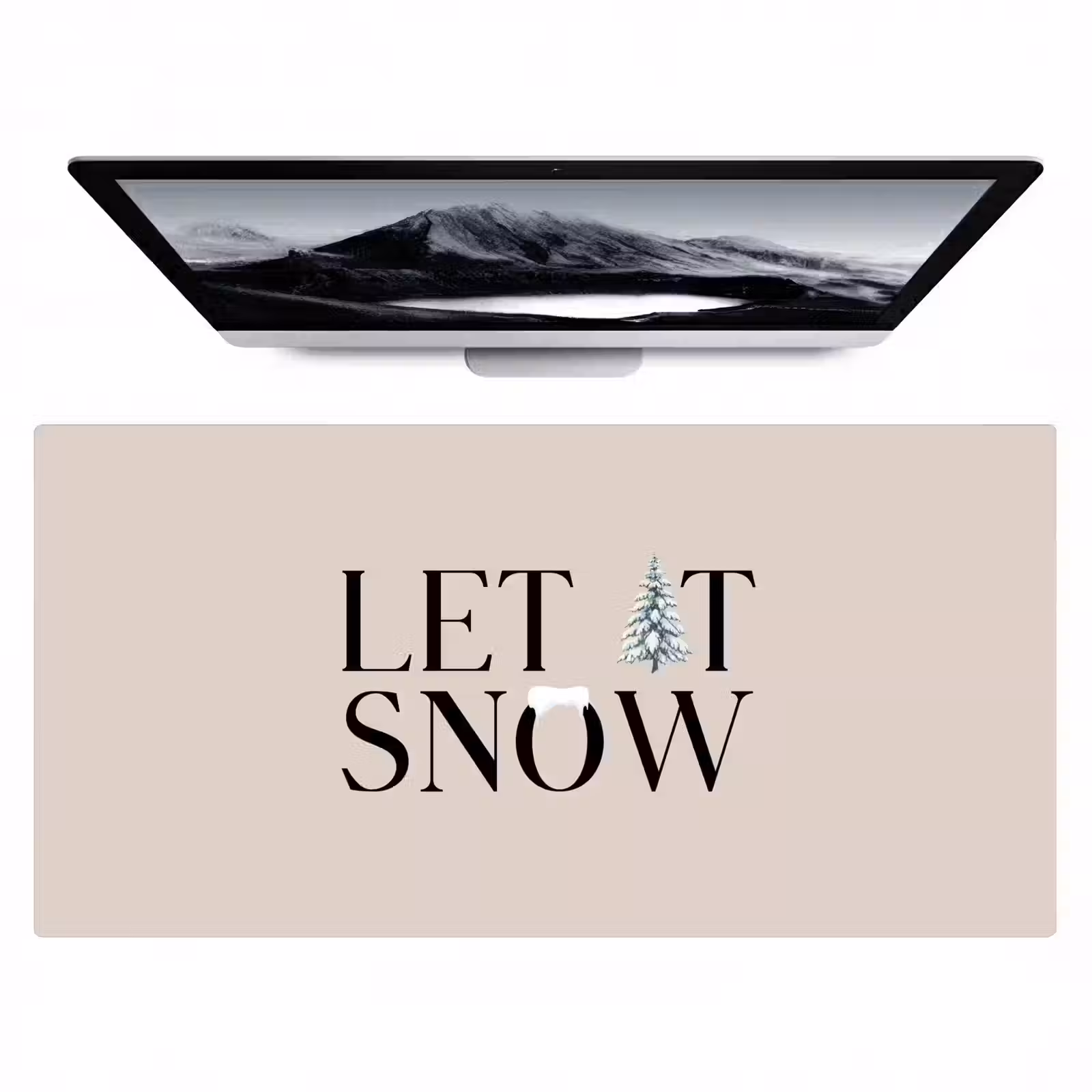 Bureau onderlegger - Tekst - Kerst - Sneeuw — 1