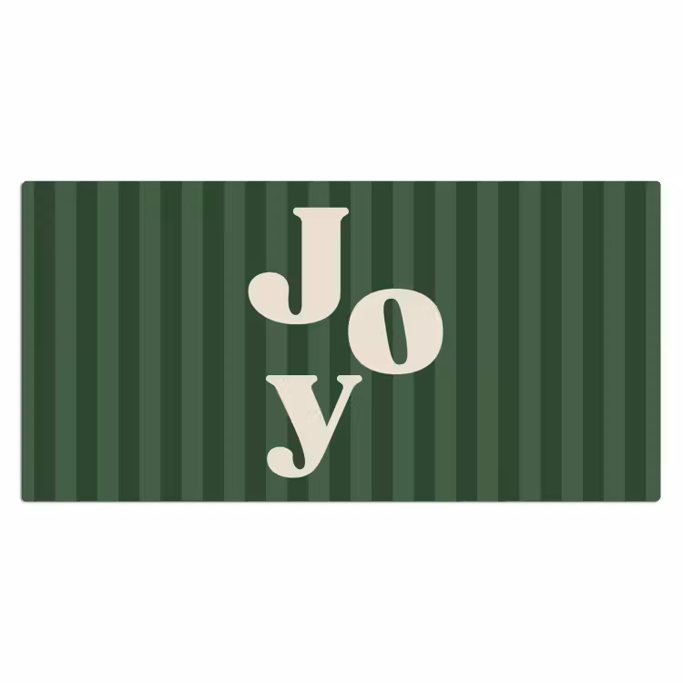 Bureau onderlegger - Joy - Kerst - Tekst - Groen — 2