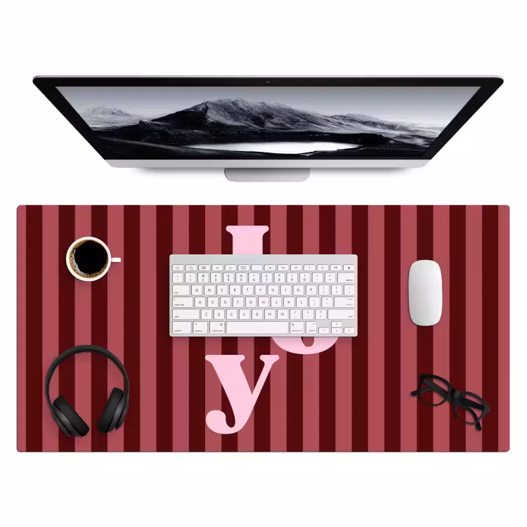 Bureau onderlegger - Joy - Kerst - Tekst - Roze — 4