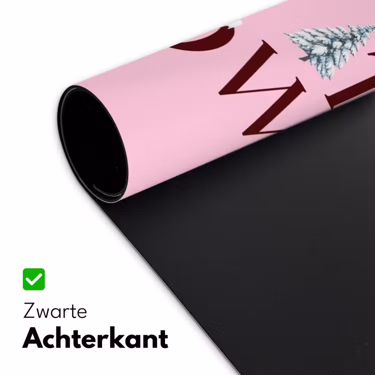 Bureau onderlegger - Kerst - Tekst - Sneeuw - Roze — 5
