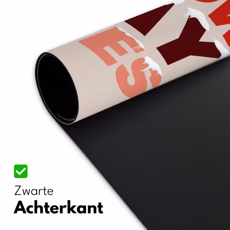 Bureau onderlegger - Sneeuw - Kerst - Tekst - Rood — 5
