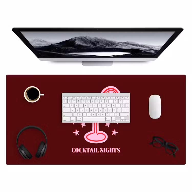 Bureau onderlegger - Cocktail - Kerst - Burgundy - Roze — 4