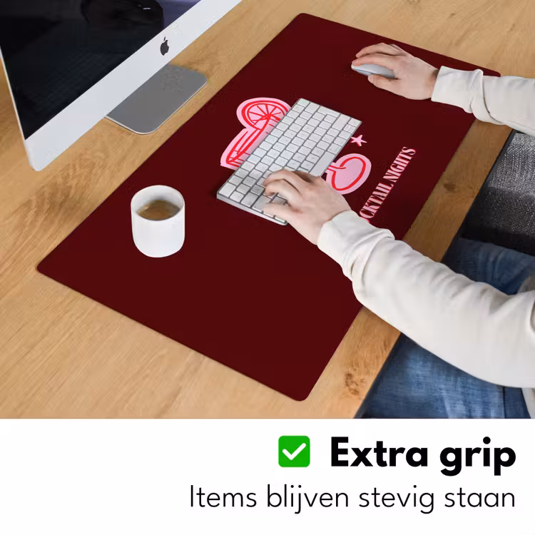 Bureau onderlegger - Cocktail - Kerst - Burgundy - Roze — 6