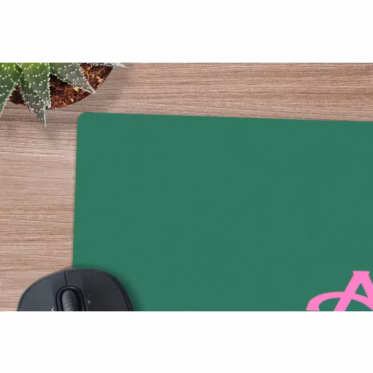 Muismat - Kerst - Tekst - Roze - Groen — 5