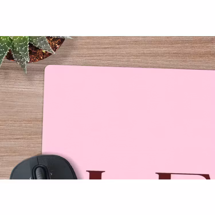 Muismat - Kerst - Tekst - Sneeuw - Roze — 5
