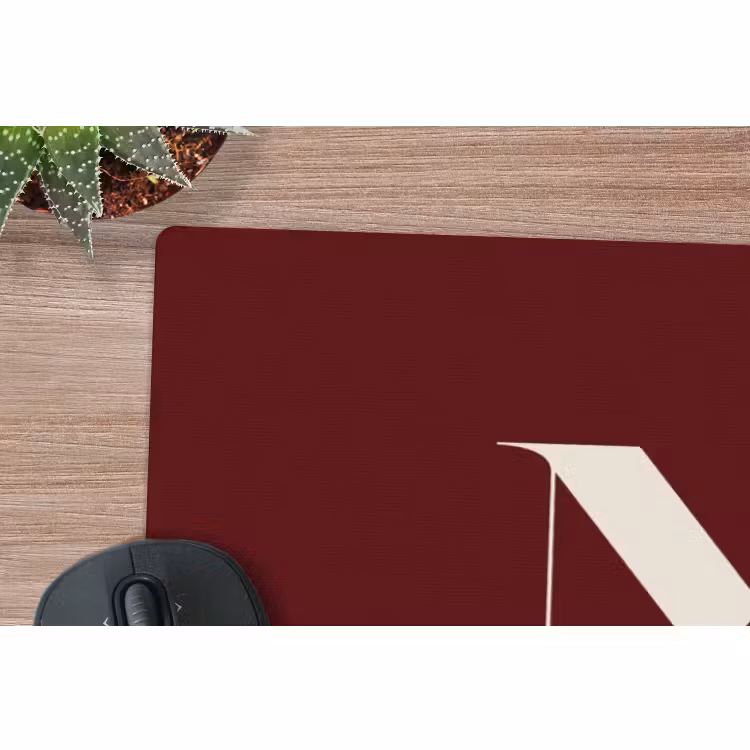 Muismat - Merry - Tekst - Donker - Rood — 5