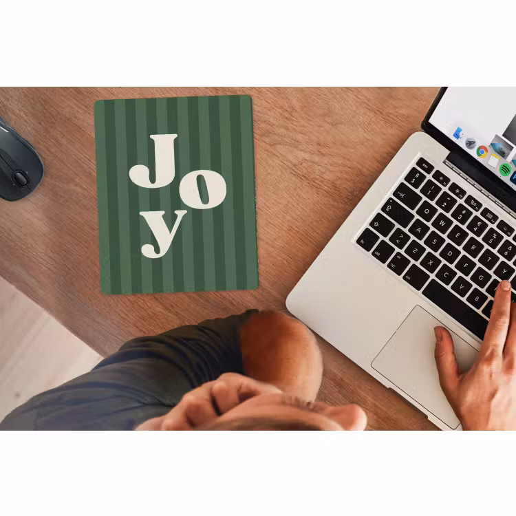 Muismat - Joy - Kerst - Tekst - Groen — 2