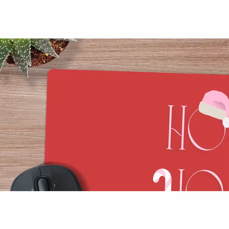 Muismat - Kerst - Tekst - illustratie - Rood — 5