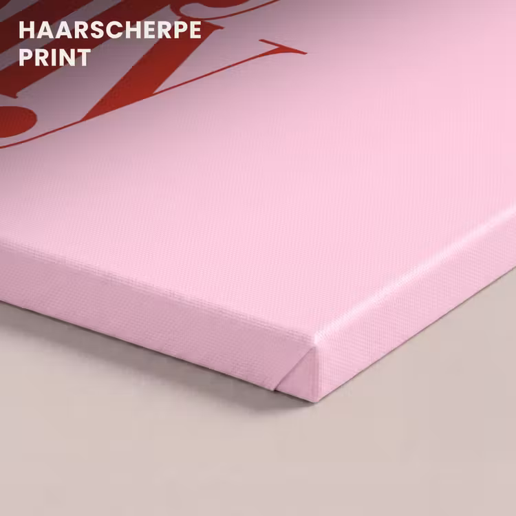 Canvas schilderij - Kerst - Tekst - Rood - Roze — 5