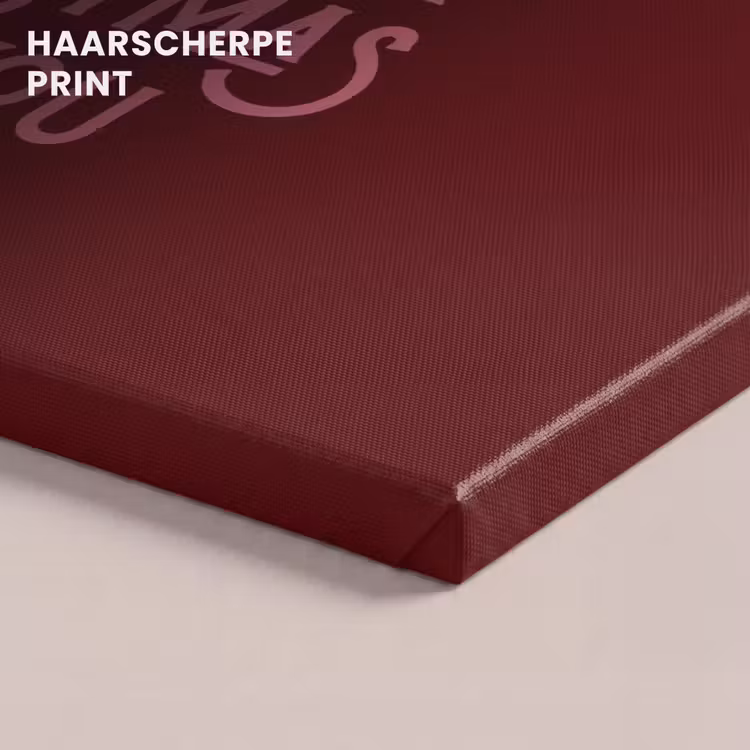 Canvas schilderij - Tekst - Kerst - Rood - Roze — 5