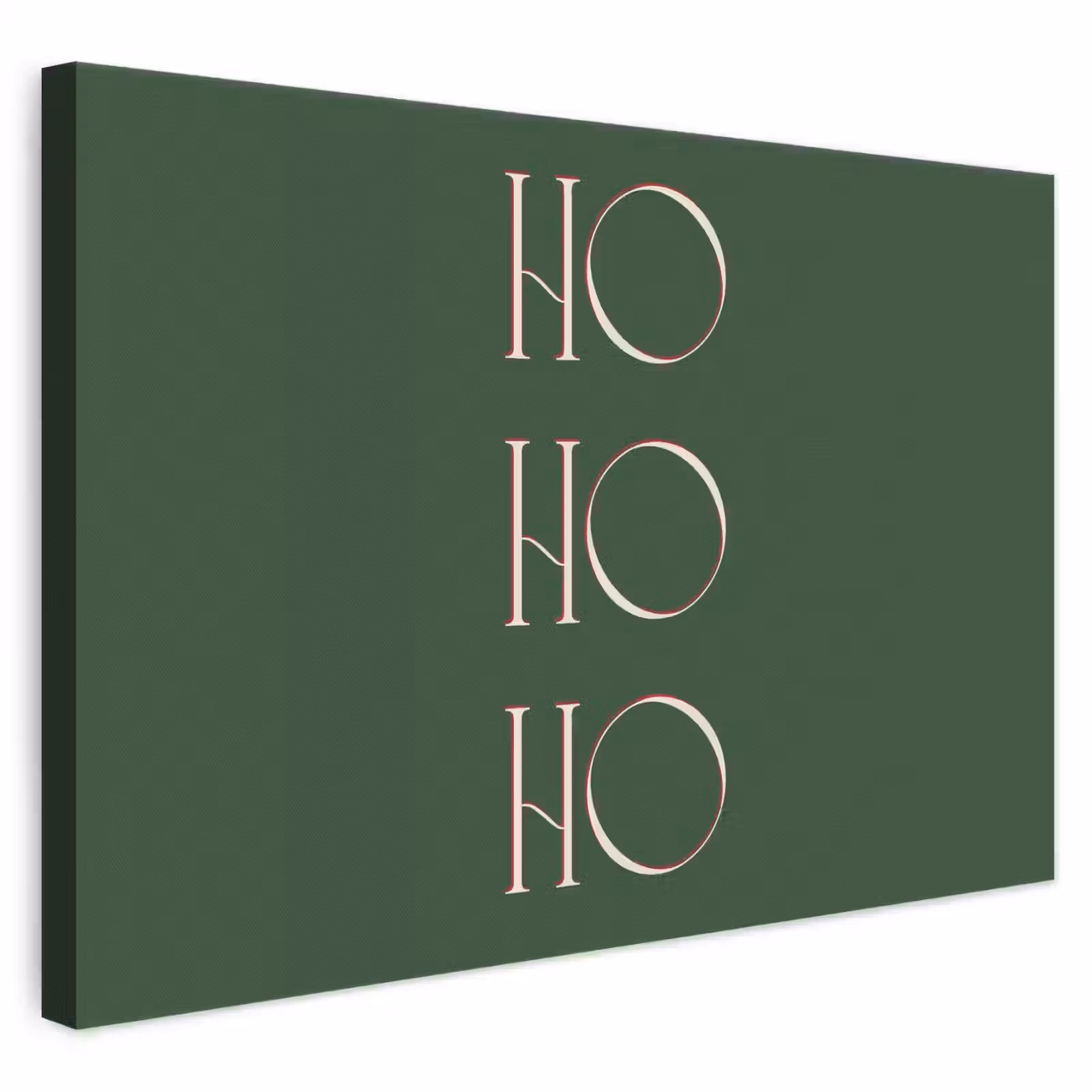Canvas schilderij - Tekst - Kerst - Modern - Groen — 1