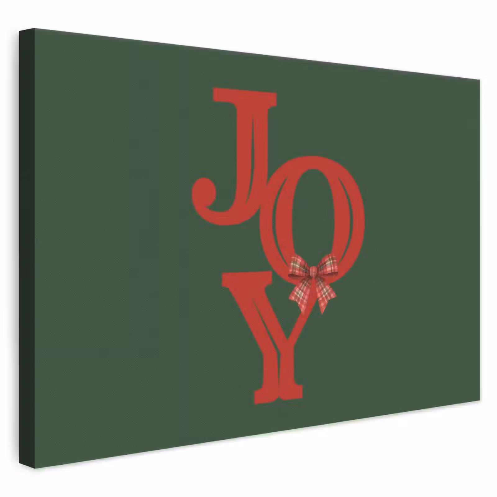 Canvas schilderij - Tekst - Kerst - Rood — 1