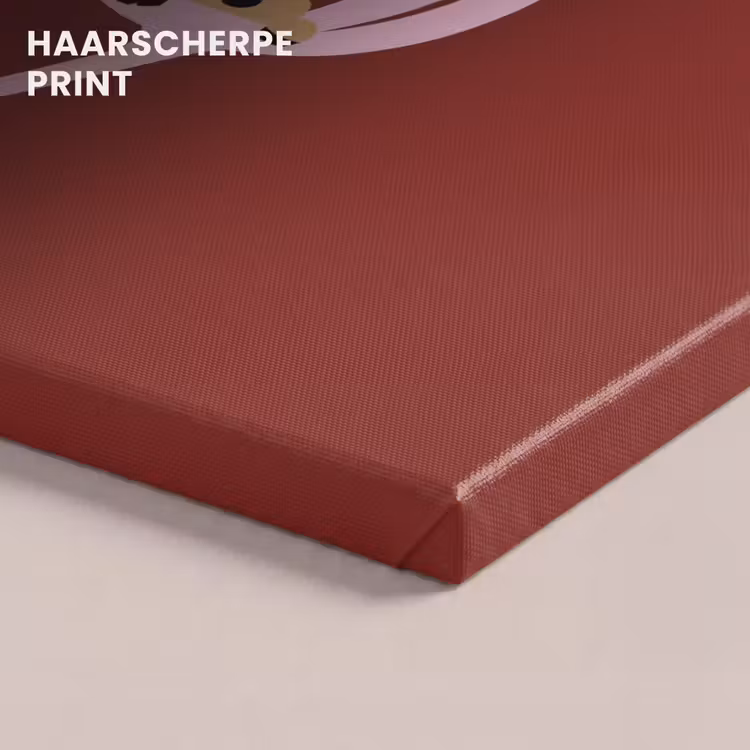 Canvas schilderij - Joy - Kerst - Animatie - Rood - Roze — 5