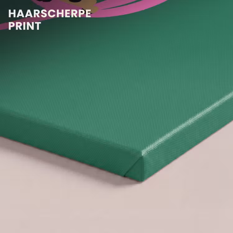 Canvas schilderij - Joy - Kerst - Animatie - Roze - Groen — 5