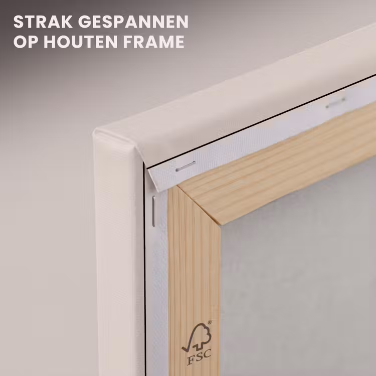Canvas schilderij - Tekst - Kerst - Bruin — 7
