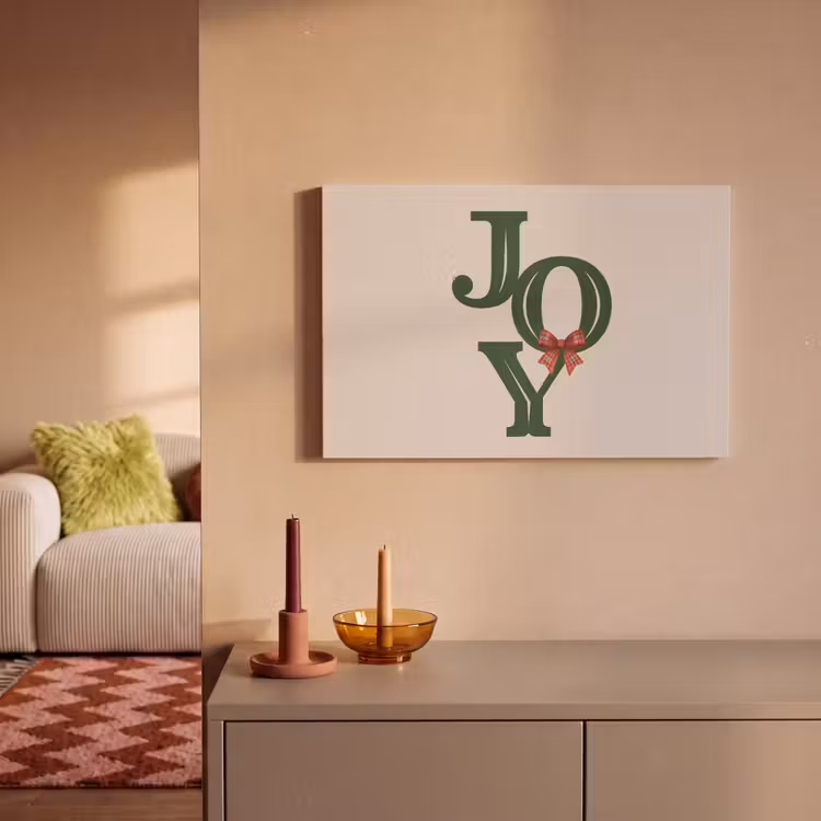 Canvas schilderij - Tekst - Kerst - Groen — 2