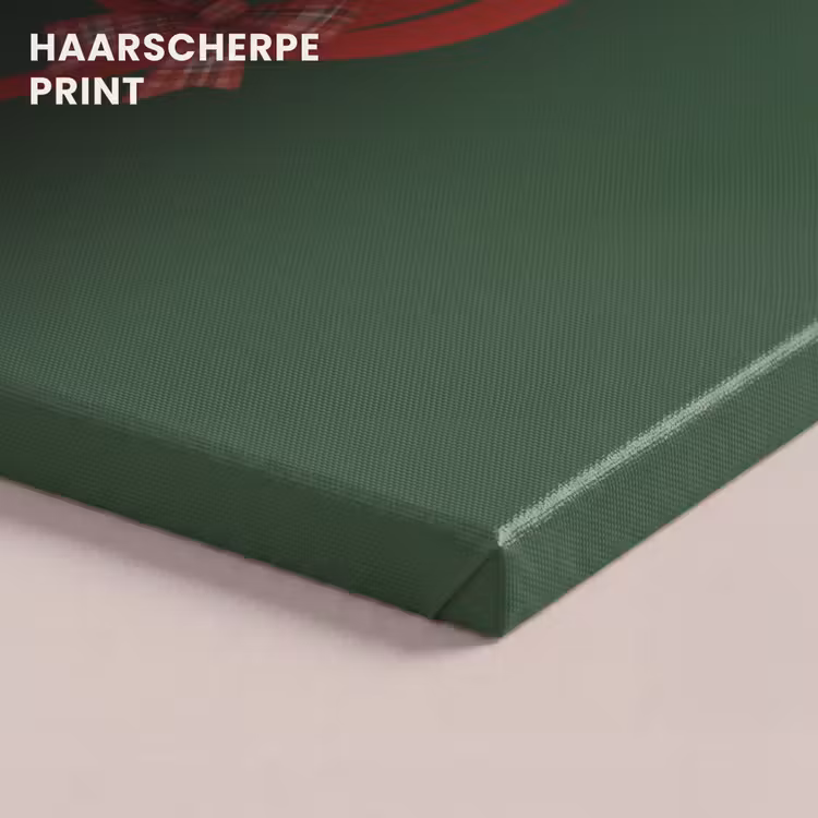 Canvas schilderij - Tekst - Kerst - Rood — 5