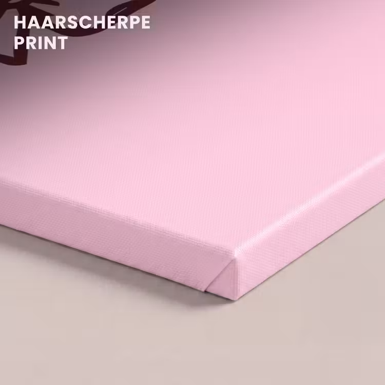 Canvas schilderij - Kerst - Snoep - Tekst - Bruin - Roze — 5