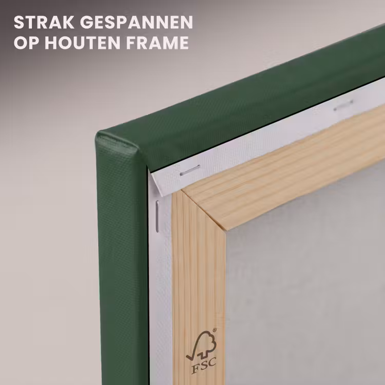 Canvas schilderij - Merry - Tekst - Groen - Kerst — 7