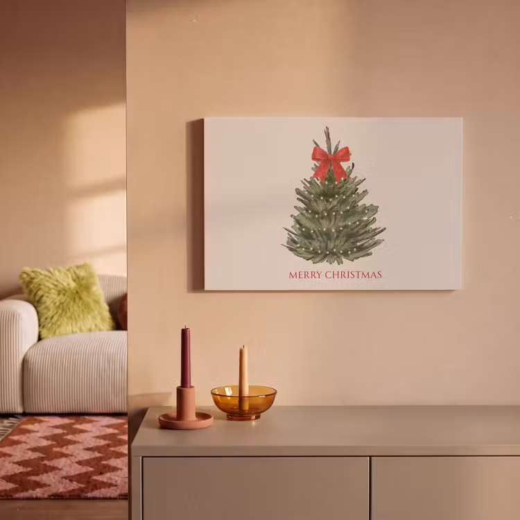 Canvas schilderij - Tekst - Kerst - Kerstboom — 2
