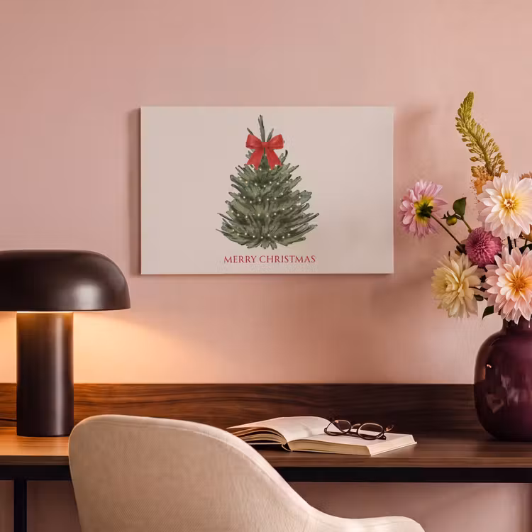 Canvas schilderij - Tekst - Kerst - Kerstboom — 6