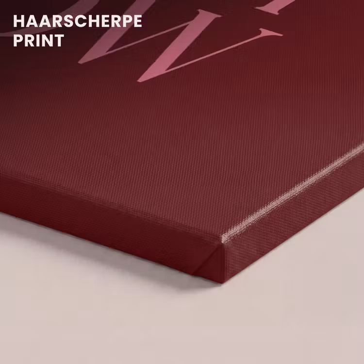 Canvas schilderij - Tekst - Kerst - Sneeuw - Roze — 5