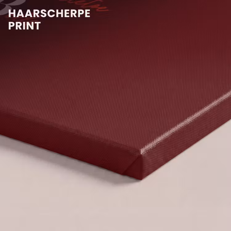 Canvas schilderij - December - Tekst - Kerst - Burgundy — 5