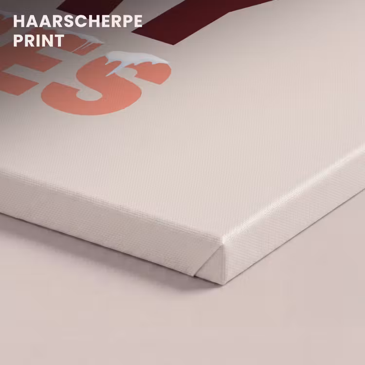 Canvas schilderij - Sneeuw - Kerst - Tekst - Rood — 5