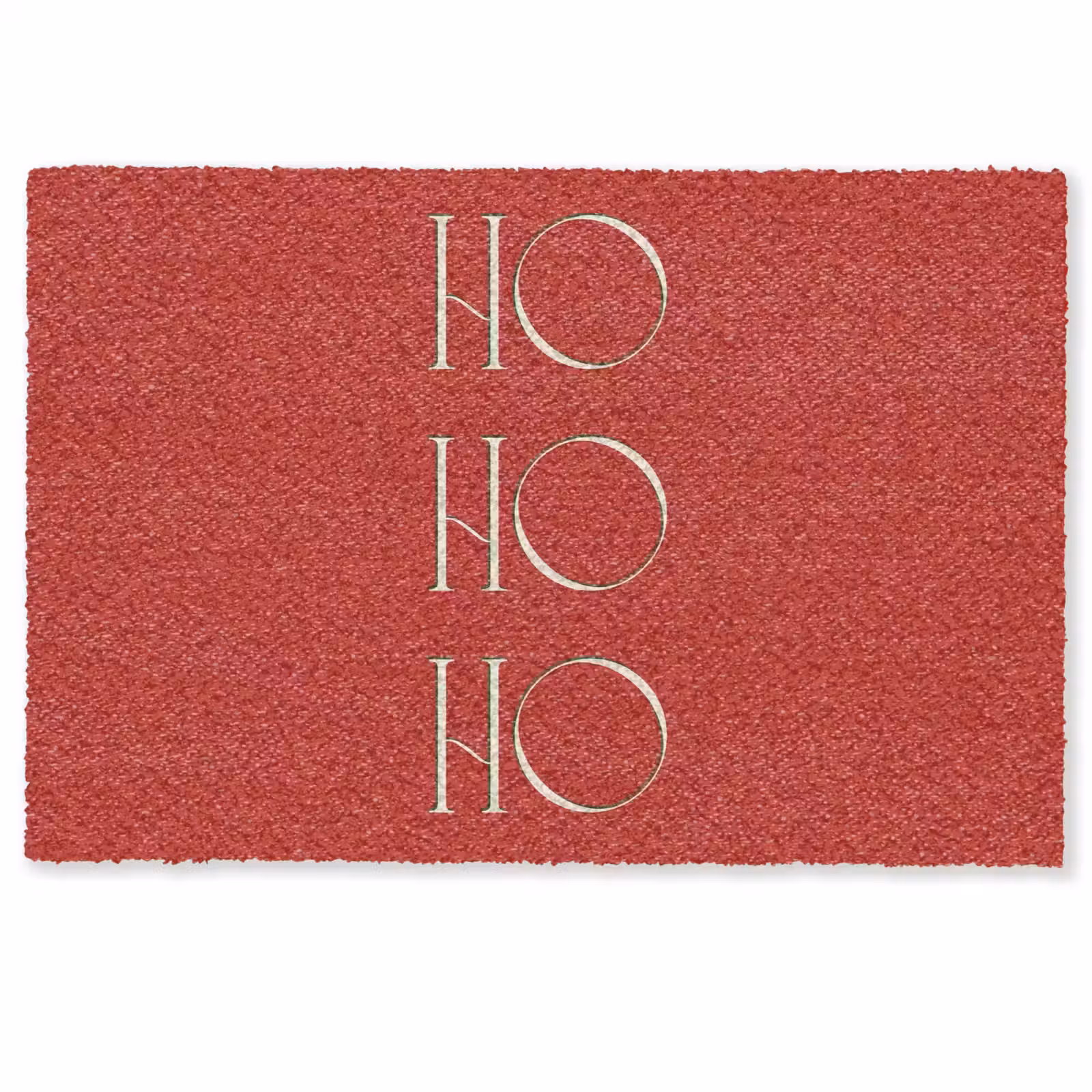 Deurmat - Tekst - Kerst - Modern - Rood — 1