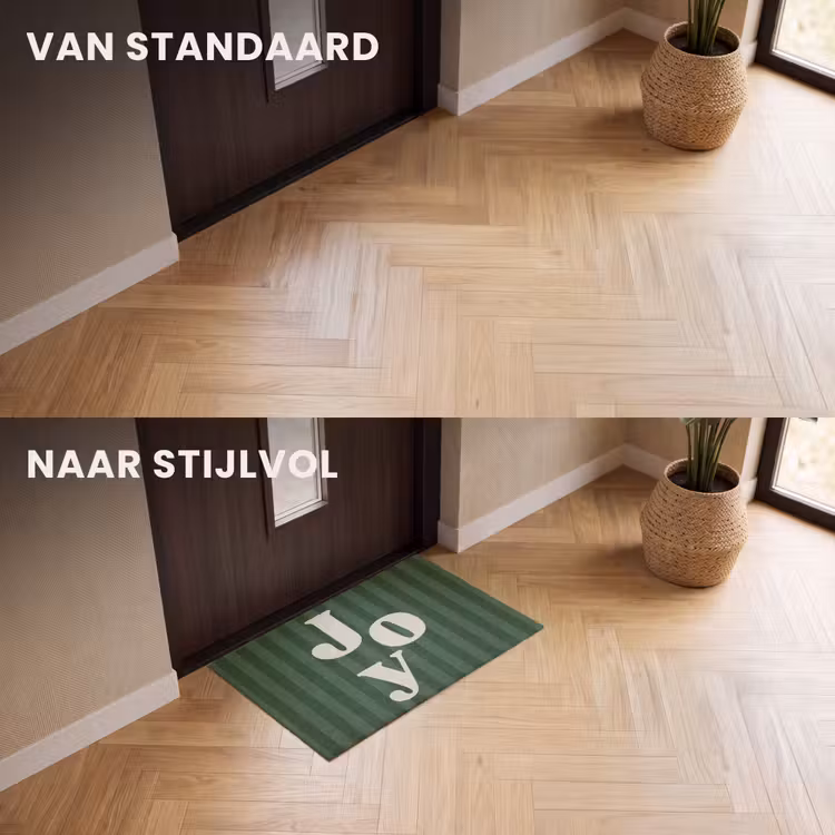 Deurmat - Joy - Kerst - Tekst - Groen — 3