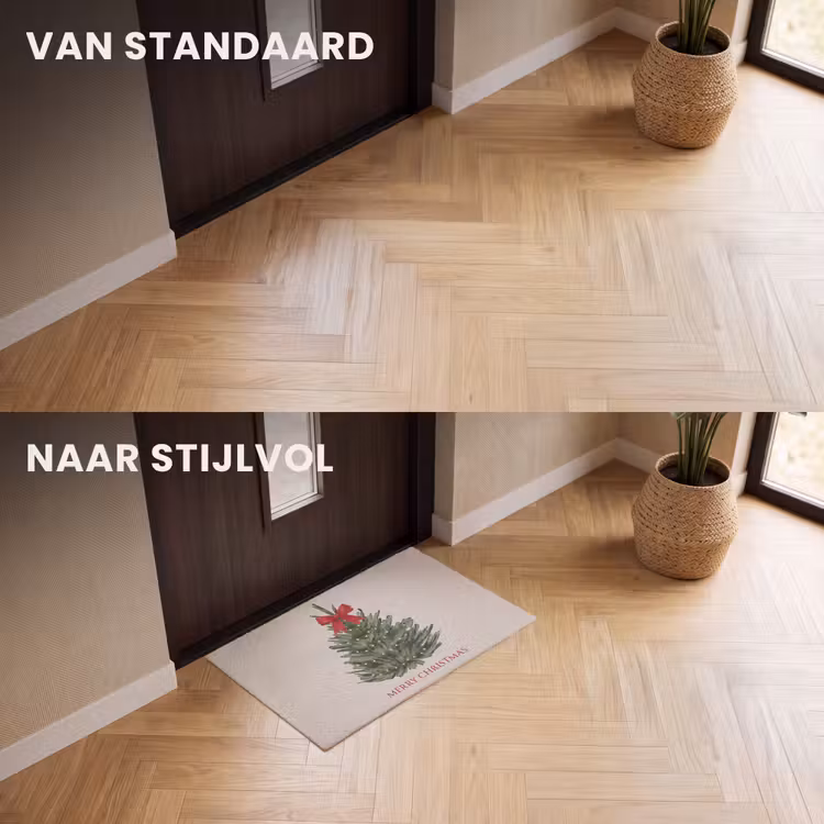 Deurmat - Tekst - Kerst - Kerstboom — 3