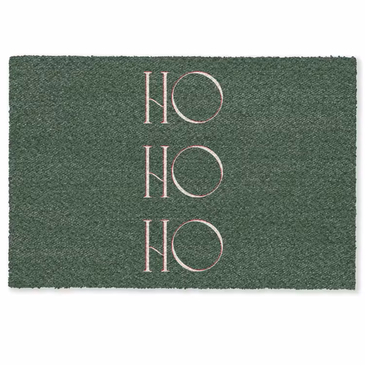 Deurmat - Tekst - Kerst - Modern - Groen — 1